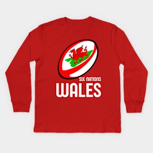 Wales Rugby Six Nations Kids Long Sleeve T-Shirt